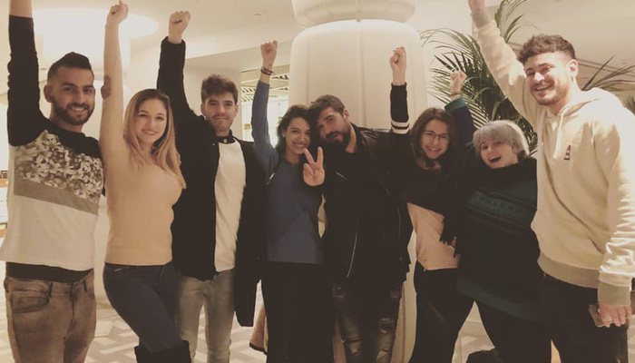 Algunos de los exconcursantes de &#39;OT 2017&#39; junto a Antonio Orozco