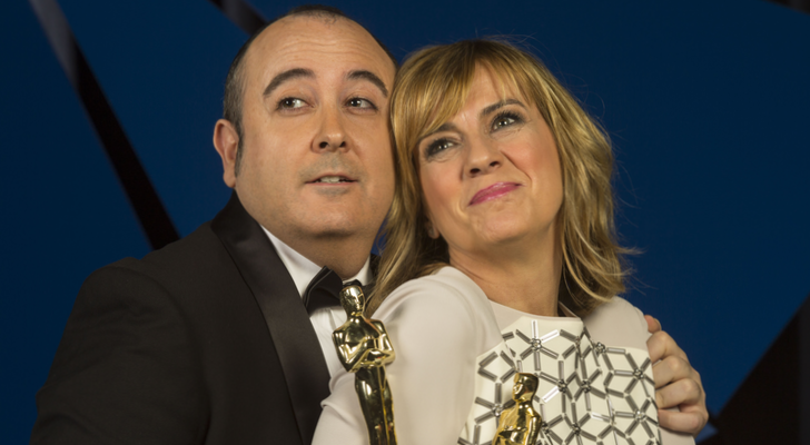 Carlos Areces y Gemma Nierga