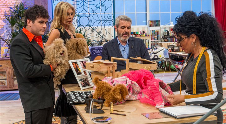 Bibiana Fernández, entre el jurado y la presentadora de 'Maestros de la costura'