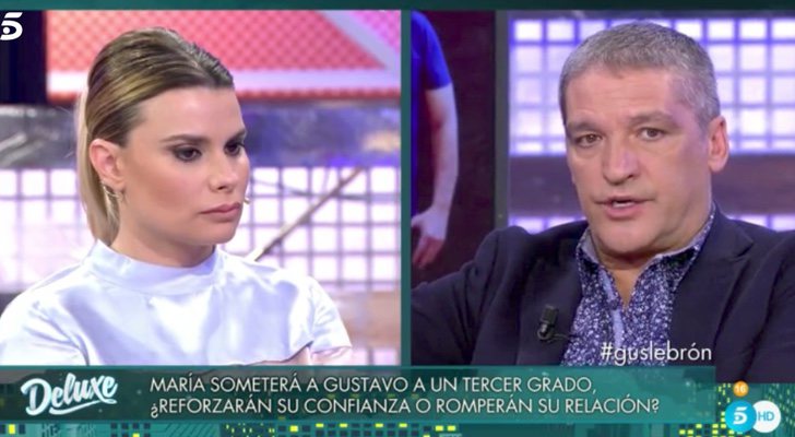María Lapiedra y Gustavo González en 'Sálvame'