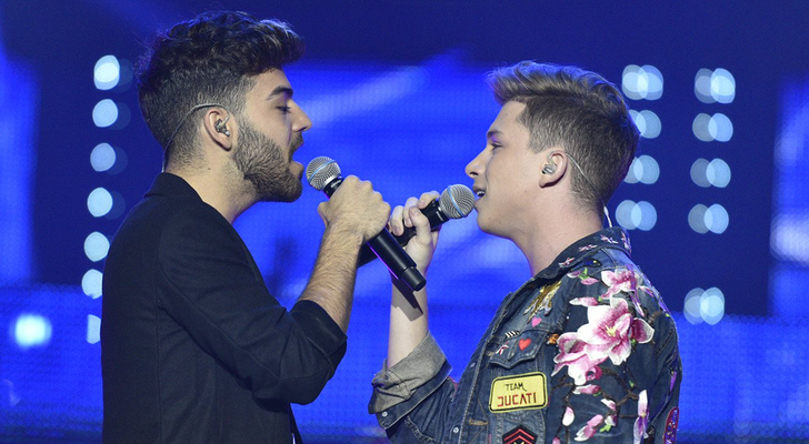 Raoul y Agoney en el concierto de 'OT 2017'