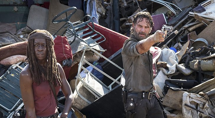 Rick y Michonne en 'The Walking Dead'