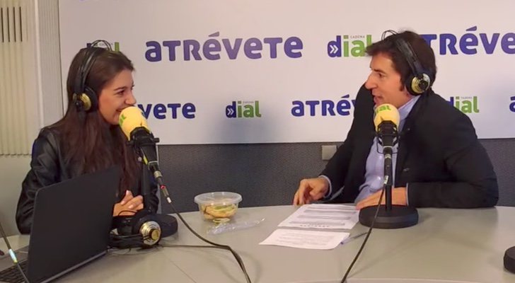 Ana Guerra y Manel Fuentes durante la entrevista en "Atrévete", de Cadena Dial
