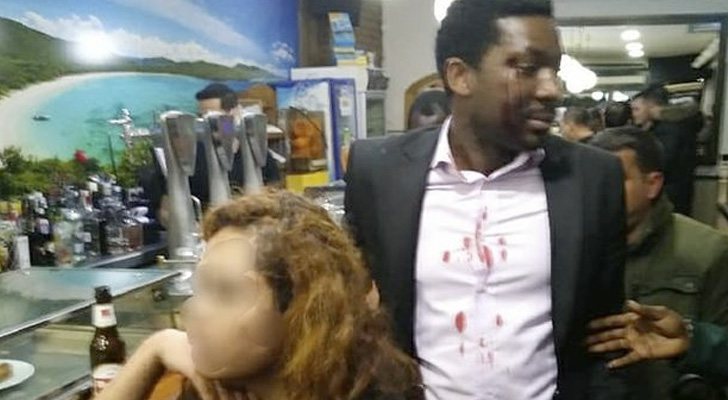 Marius Makon tras la agresión