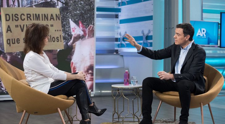 Ana Rosa Quintana y Pedro Sánchez en 'El programa de AR'