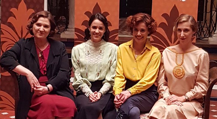 Ana Wagener, Macarena García, Patricia López y Cecilia Freire en la presentación de 'La otra mirada'