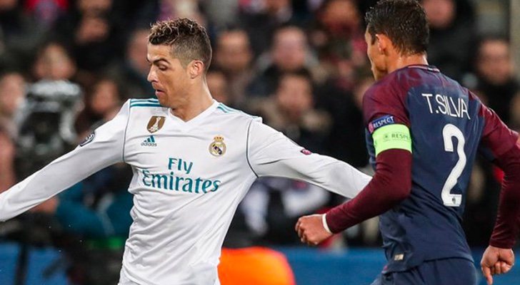 PSG y Real Madrid en la Champions League