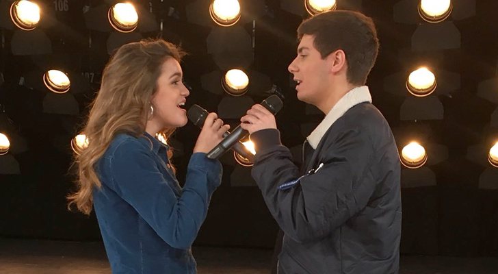 Amaia y Alfred ensayan la puesta en escena de Eurovisión