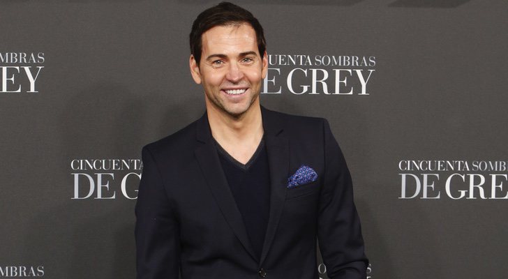 David Meca en la presentación de la película "50 sombras de Grey"