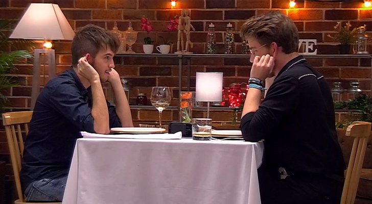 Juan y Antonio durante su cita en &#39;First Dates&#39;