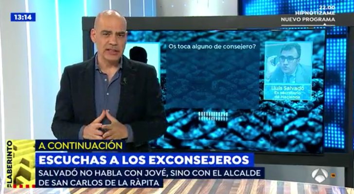 Nacho Abad, antes de reproducir la polémica conversación en 'Espejo público'