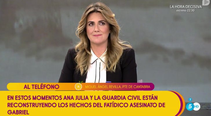 Carlota Corredera habla con Miguel Ángel Revilla en 'Sálvame'