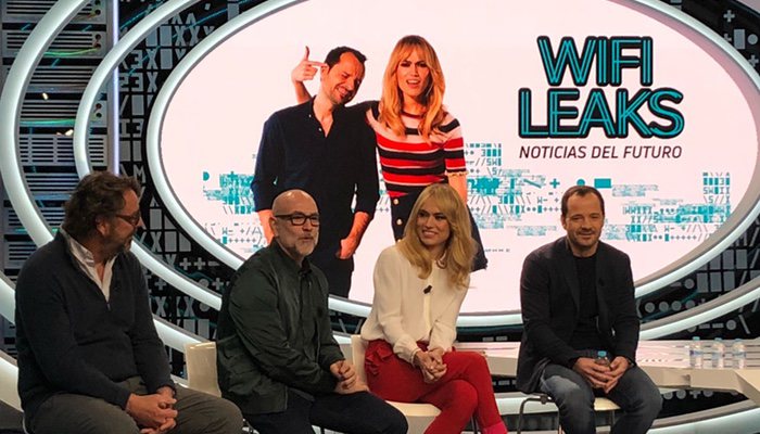 Rueda de prensa de 'WifiLeaks,' con Patricia Conde y Ángel Martín