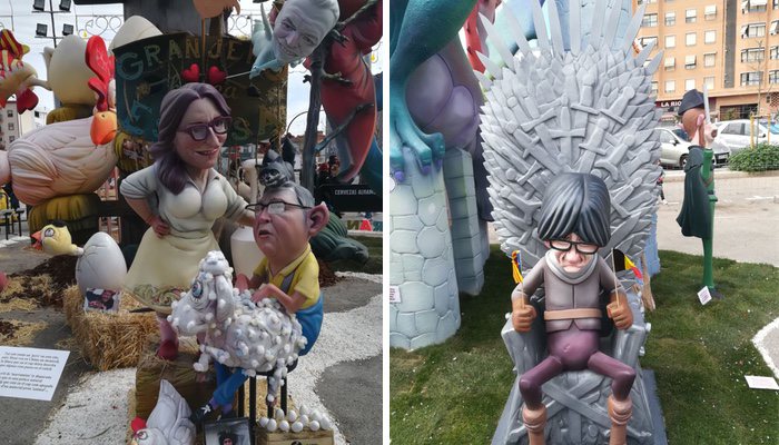 Ninots de &#39;Granjero busca esposa&#39; y de Puigdemont en &#39;Juego de Tronos&#39;