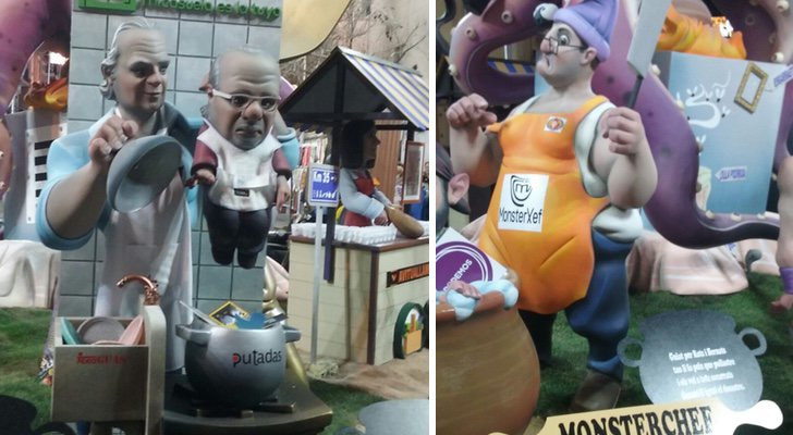 Ninots de &#39;Mi casa es la tuya&#39; y &#39;Masterchef&#39;