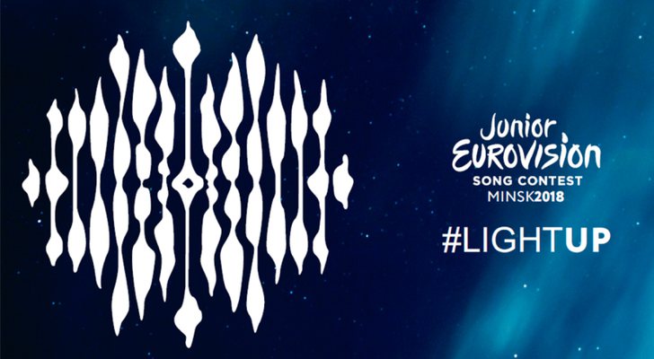 Logotipo y lema (#LightUp) de Eurovisión Junior 2018