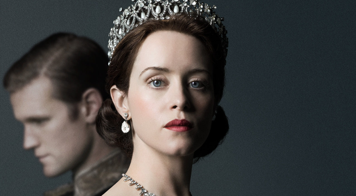 Claire Foy y Matt Smith en 'The Crown'