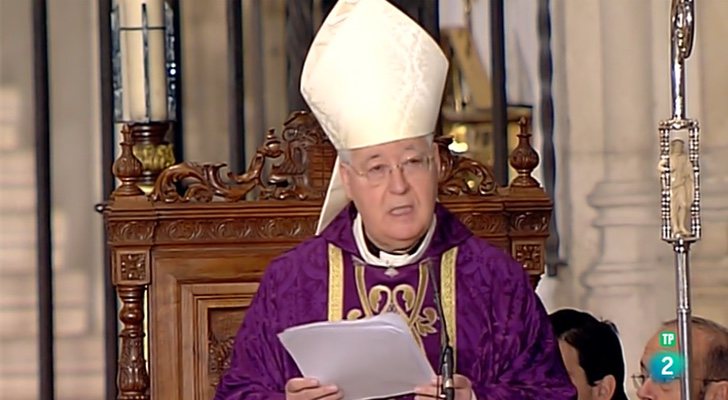 Juan Antonio Reig en la misa del domingo 18 de marzo