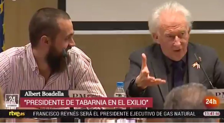 Albert Boadella, "Presidente de Tabarnia en el exilio" según Canal 24h