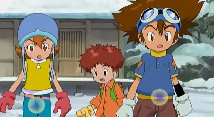 Sora, Izzy y Tai en 'Digimon'