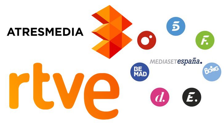 RTVE, Atresmedia y Mediaset