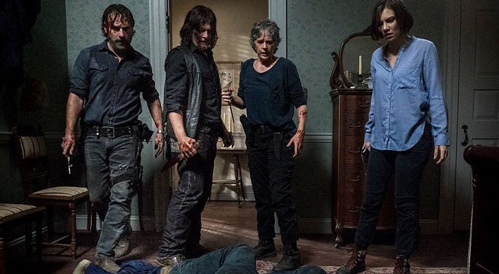 Rick, Daryl, Carol y Maggie en 'The Walking Dead'