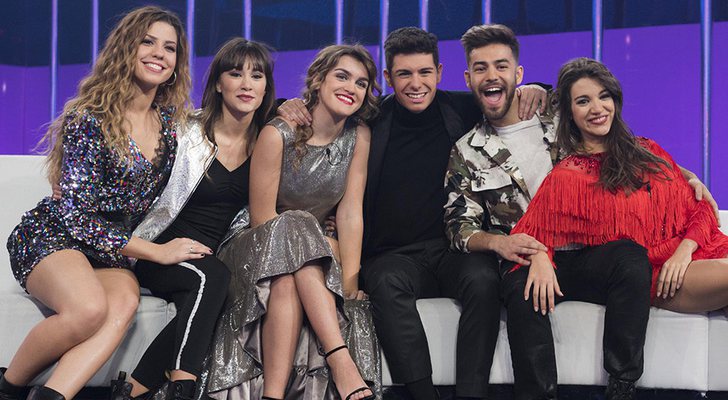 Miriam, Aitana, Amaia, Alfred, Agoney y Ana Guerra, finalistas de 'OT 2017'