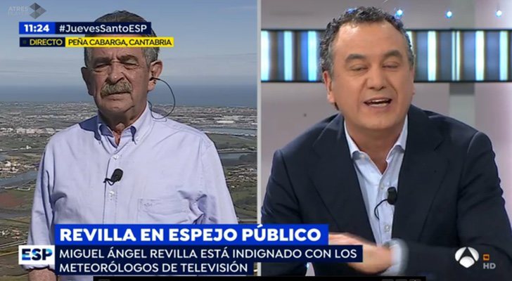Miguel Ángel Revilla y Roberto Brasero en 'Espejo público'
