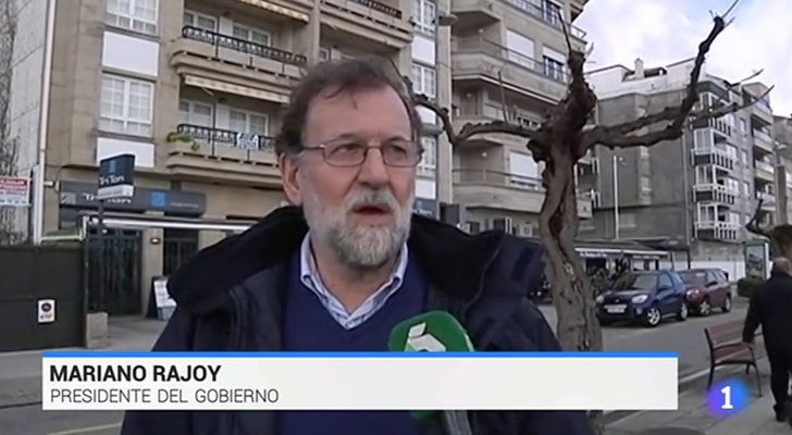 Mariano Rajoy en las imágenes exclusivas de laSexta emitidas en el Telediario de La 1