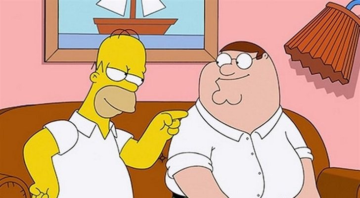 Homer y Peter juntos en el crossover entre 'Padre de familia' y 'Los Simpson'