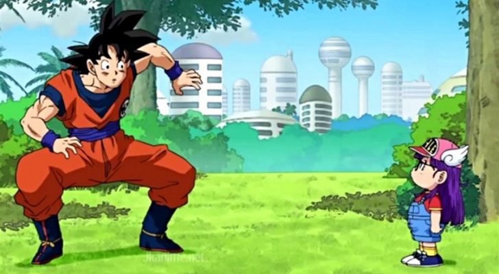 Goku y Arale en el crossover de 'Dragon Ball' y 'Dr. Slump'