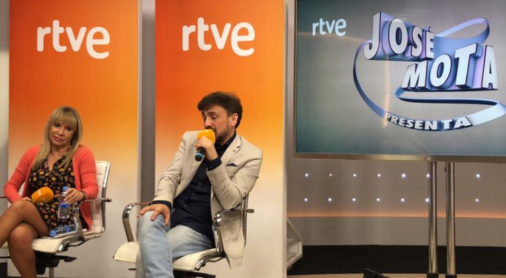 Toñi Prieto, responsable de entretenimiento de TVE y José Mota en la rueda de prensa de 'José Mota presenta'