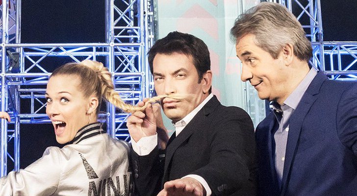 Patricia Montero, Arturo Valls y Manolo Lama en 'Ninja Warrior'