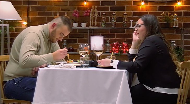 Juan y Amanda durante su cita en 'First Dates'