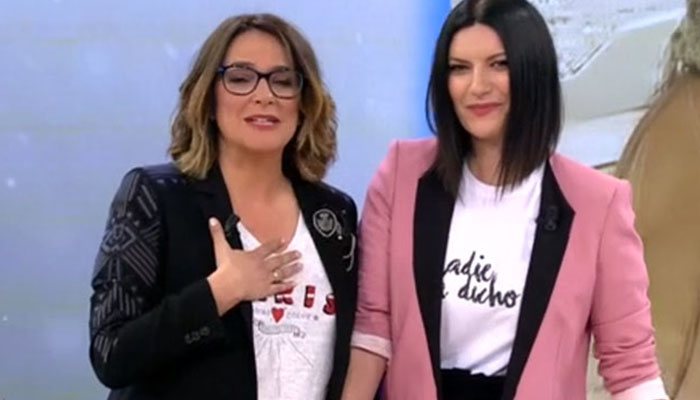 Laura Pausini junto a Toñi Moreno en 'Viva la vida'