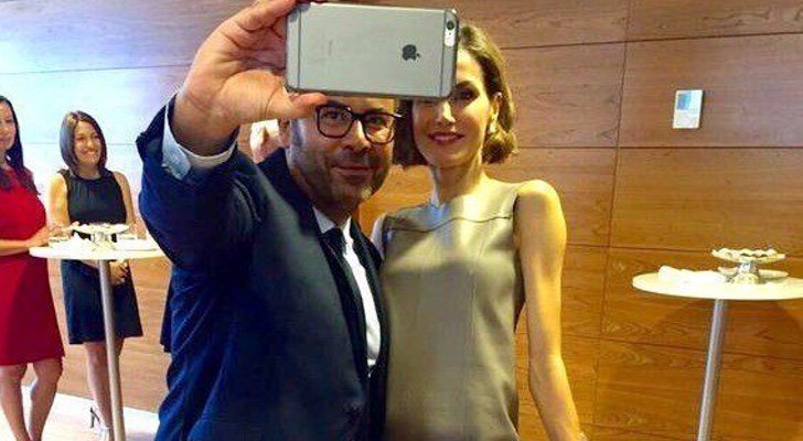 Jorge Javier Vázquez y la reina Letizia