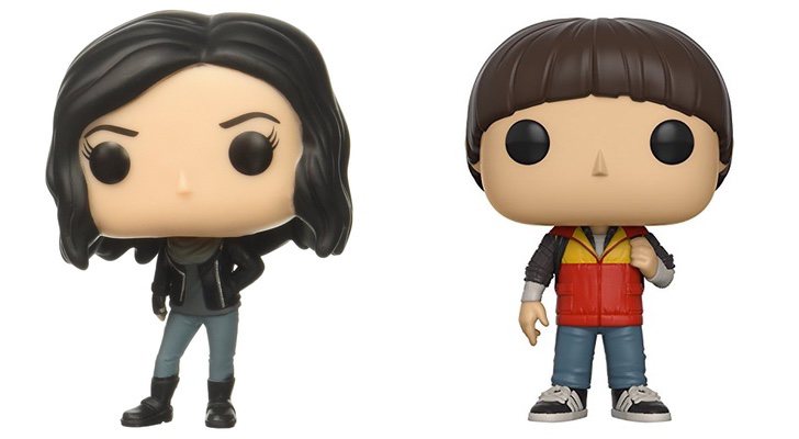 Funko de Jessica Jones de 'Jessica Jones' y Funko de Will de 'Stranger Things'