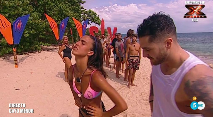 Sofia Suescun y Hugo en 'Supervivientes'