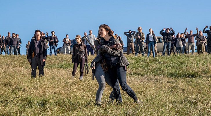 Maggie desesperada en 'The Walking Dead'