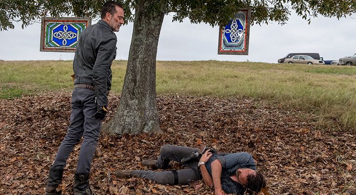 Negan y Rick se enfrentan en 'The Walking Dead'