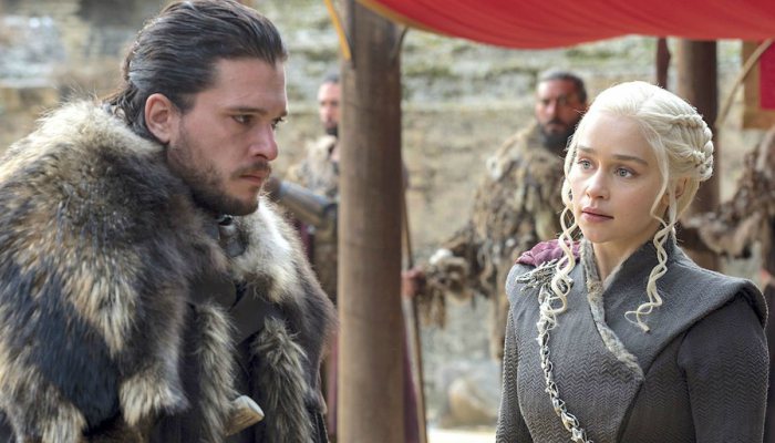 Kit Harington y Emilia Clarke en Itálica