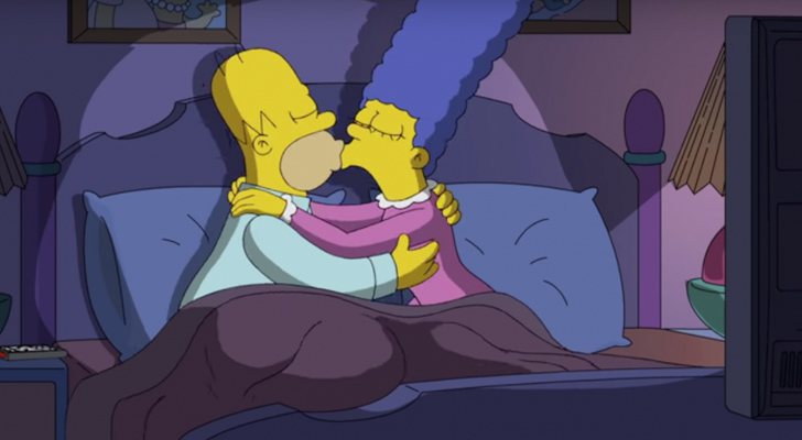 Homer y Marge en 'Los Simpson'