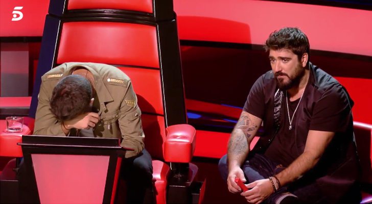 Pablo López se emociona en 'La Voz Kids 4'