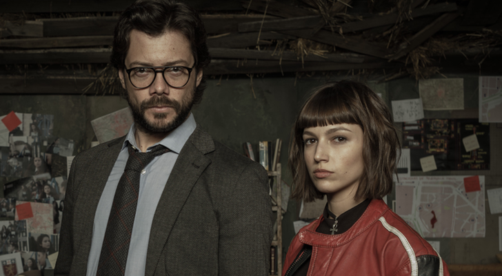 Álvaro Morte y Úrsula Corberó en 'La Casa de Papel'
