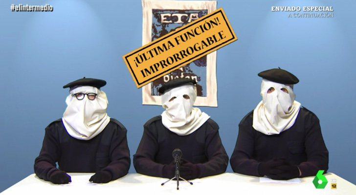 Wyoming y Dani Mateo participan en el Sketch sobre ETA de &#39;El Intermedio&#39;