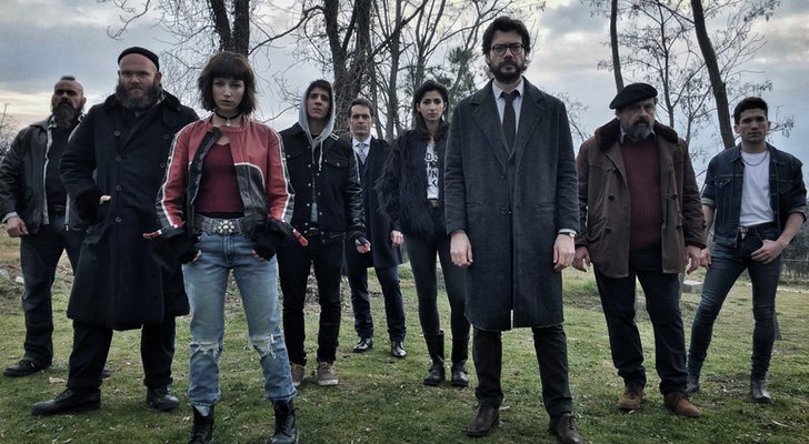 Los atracadores de 'La Casa de Papel'