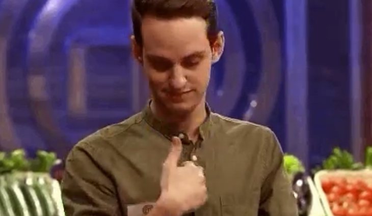 Jorge, visiblemente nervioso en la valoración tras sus palabra en 'MasterChef 6'