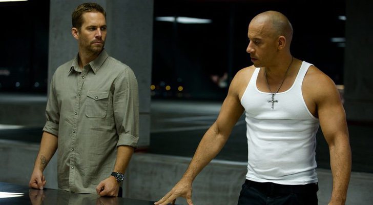 Paul Walker y Vin Diesel como Brian O'Conner y Dominic Toretto en "Fast & Furious"