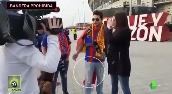 'Jugones' mostró el momento con la reportera de Barça TV