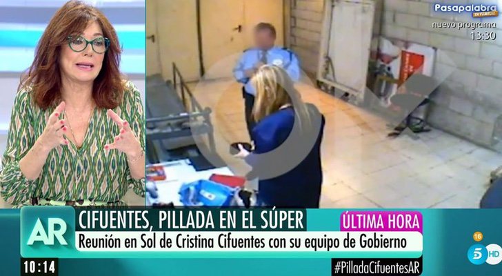 'El programa de Ana Rosa' retransmite el vídeo de Cristina Cifuentes pillada tras robar dos cremas